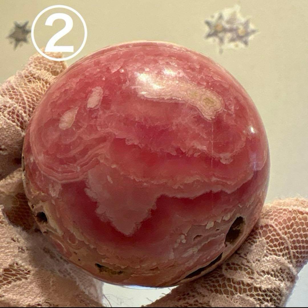 ピンクグレイニネススフィア♡ 木紋石No.2087