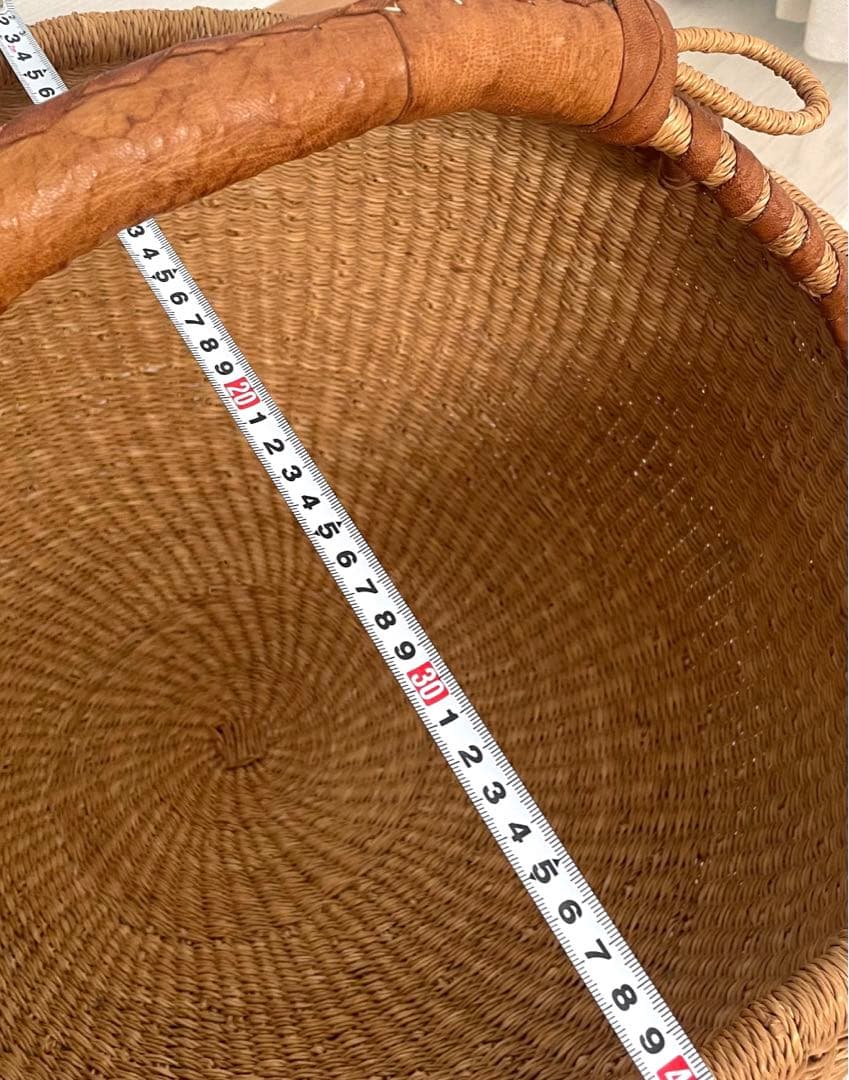 希少　ヨーロッパ経由　特大サイズ　ブルキナファソバスケット　ヴィンテージ