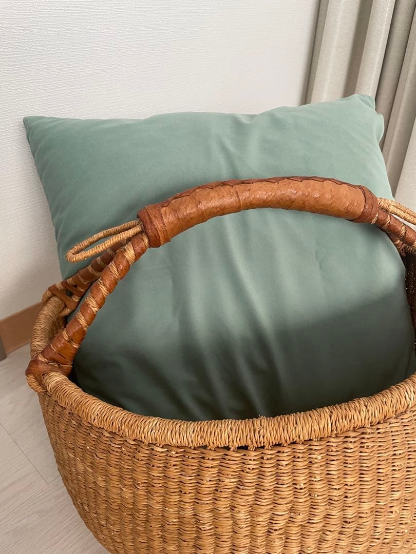 希少　ヨーロッパ経由　特大サイズ　ブルキナファソバスケット　ヴィンテージ