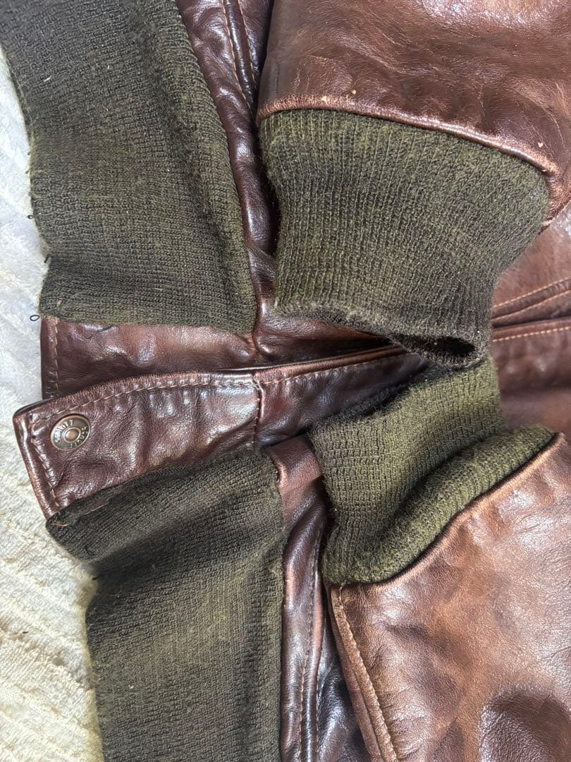 schott G-1 フライトジャケット　42 70s 60s ビンテージ　茶