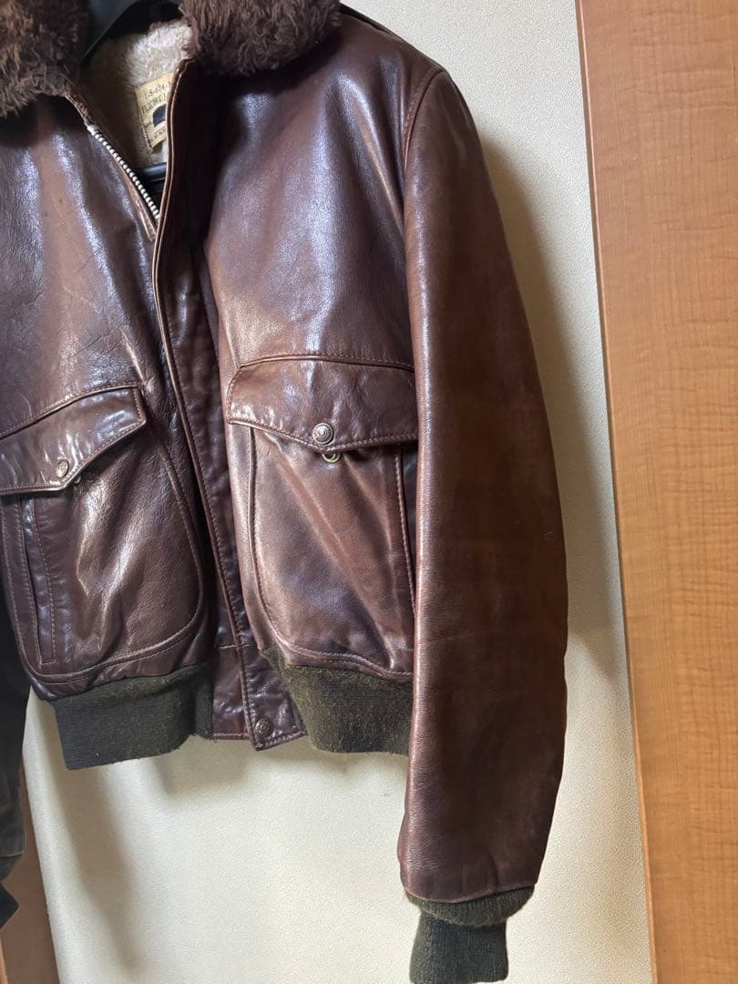 schott G-1 フライトジャケット　42 70s 60s ビンテージ　茶