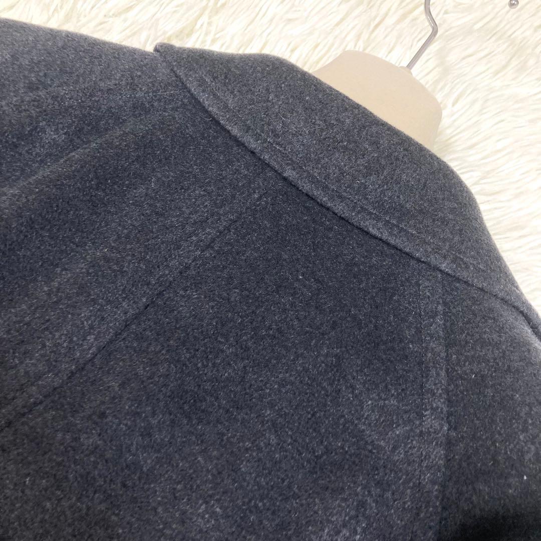 【美品大きいサイズ】バーバリーロンドン ステンカラーコート カシミヤ　アンゴラ