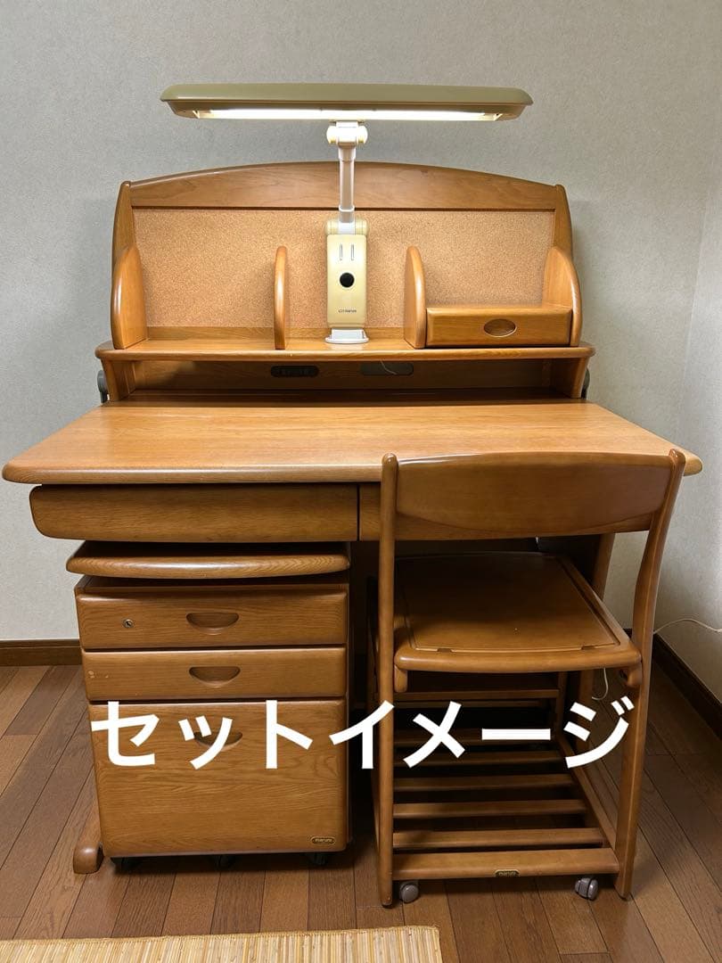 マルニ　天然木　学習机　③椅子
