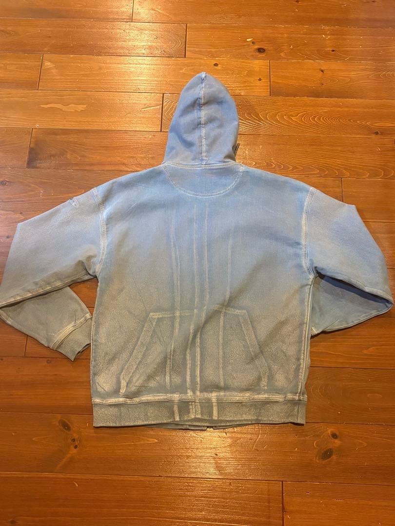 DIESEL ライトブルー ジップアップパーカー