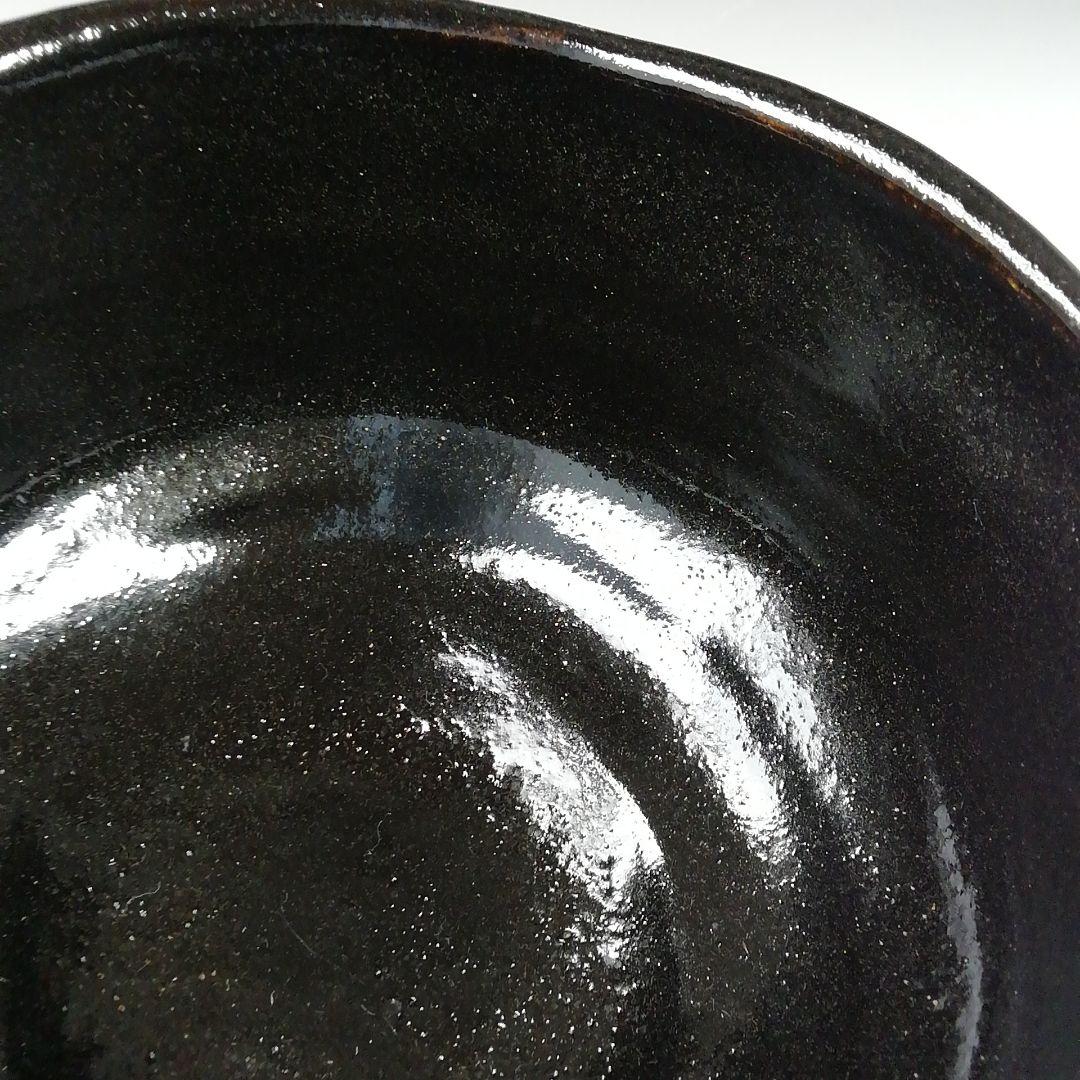 Ｔ５９９　茶碗　『黒ホトトギス』『桂窯　大野桂山 造』　共箱　抹茶碗　茶道具