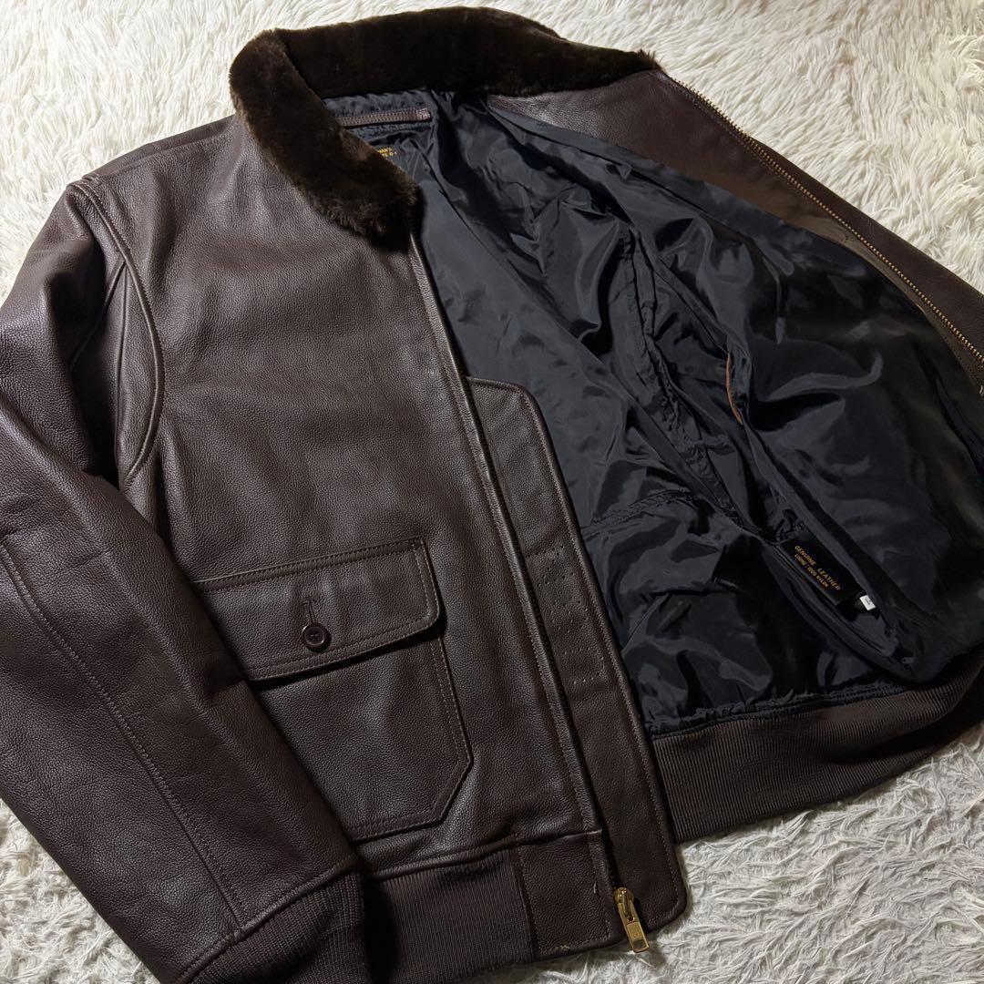 極美品■MORGAN フライトジャケット　中田商店 G-1 本革　42