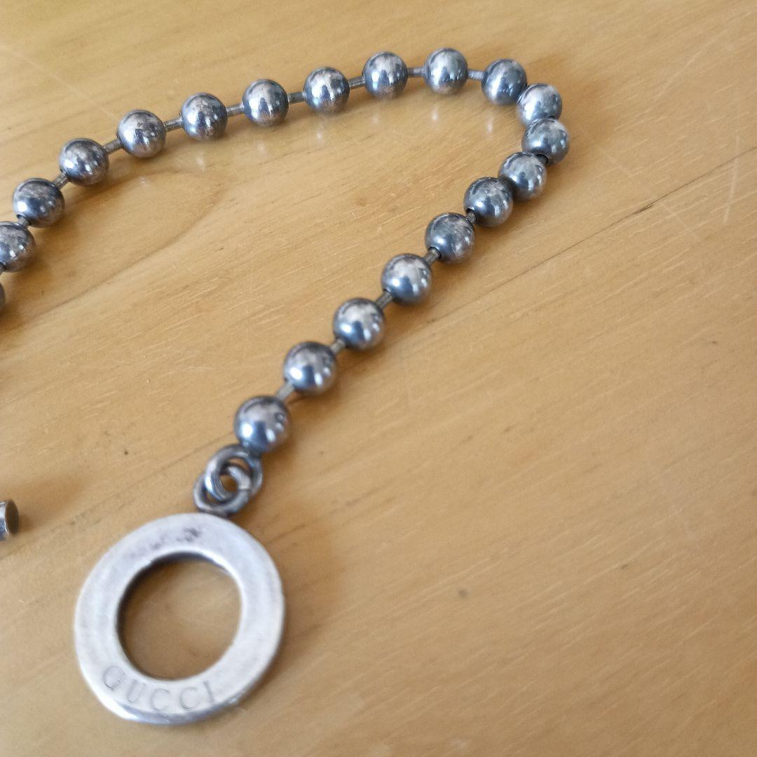GUCCI ビーズチェーンブレスレット