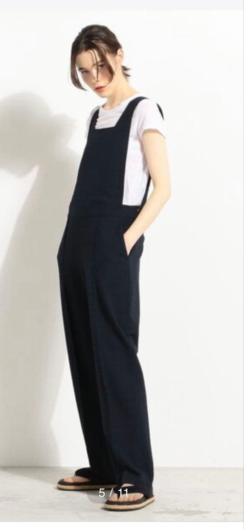 7/28 発送BACCA バッカ シアサッカー カバードサロペット 36