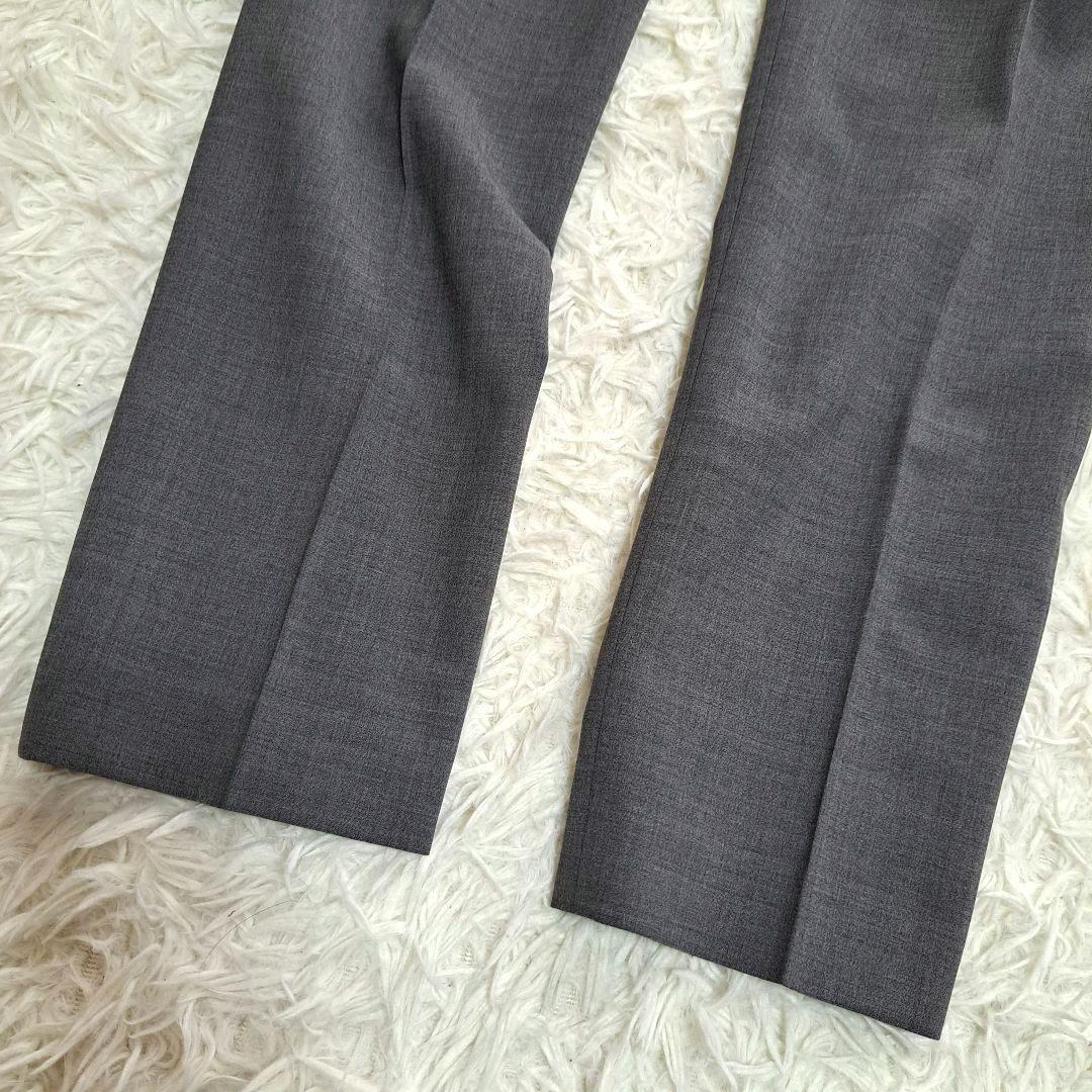 【Theory】ノーカラージャケット　パンツ　セットアップスーツ　グレー