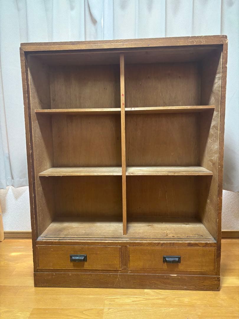 昭和レトロ　オープンラック　食器棚　本棚　ヴィンテージ　和箪笥　古道具