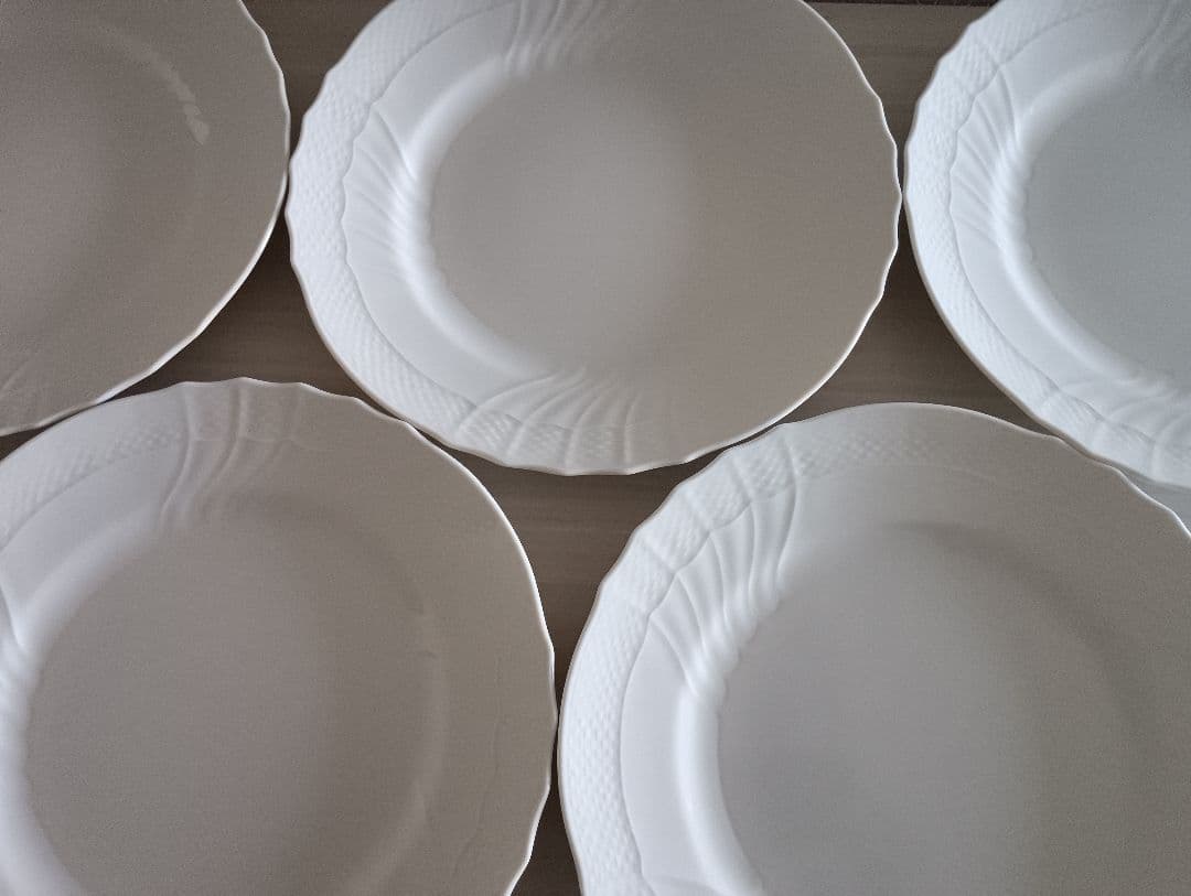 リチャードジノリベッキオホワイトディナープレート5枚セット