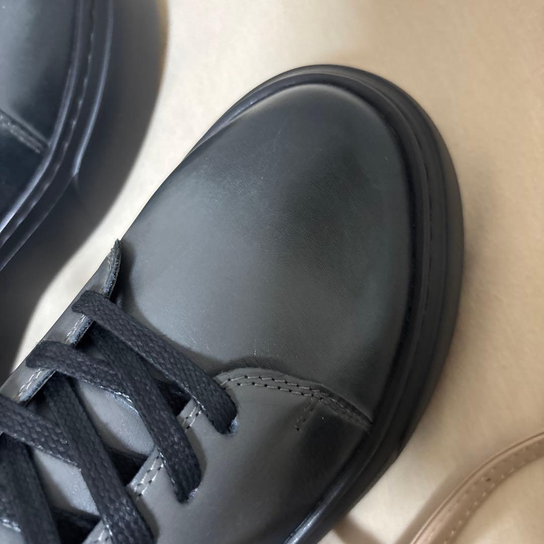 の*川様 マザーハウス　厚底グレー レースアップシューズ