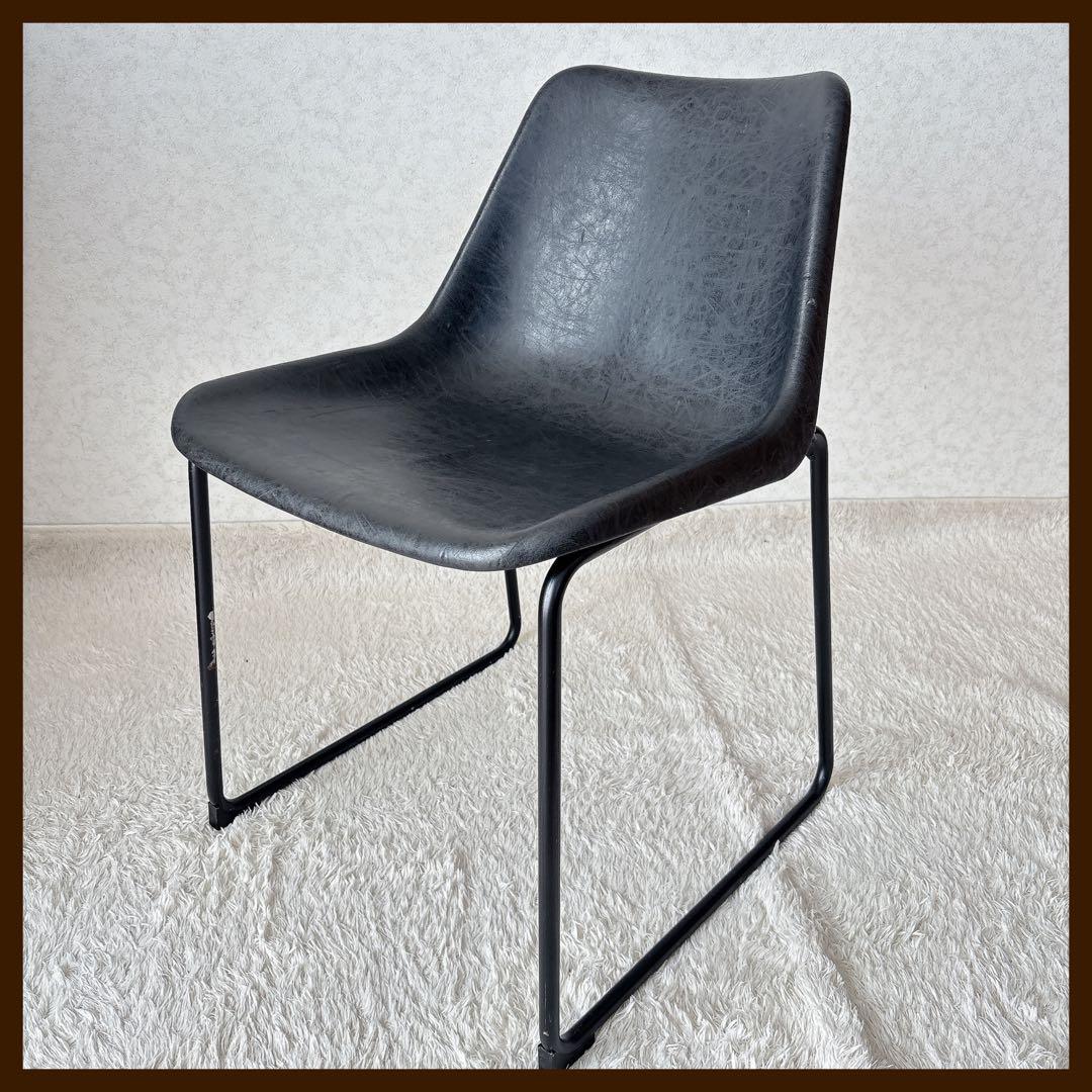 難有】関家具 ノットアンティークス ログチェア クラッシュゲート ブラック