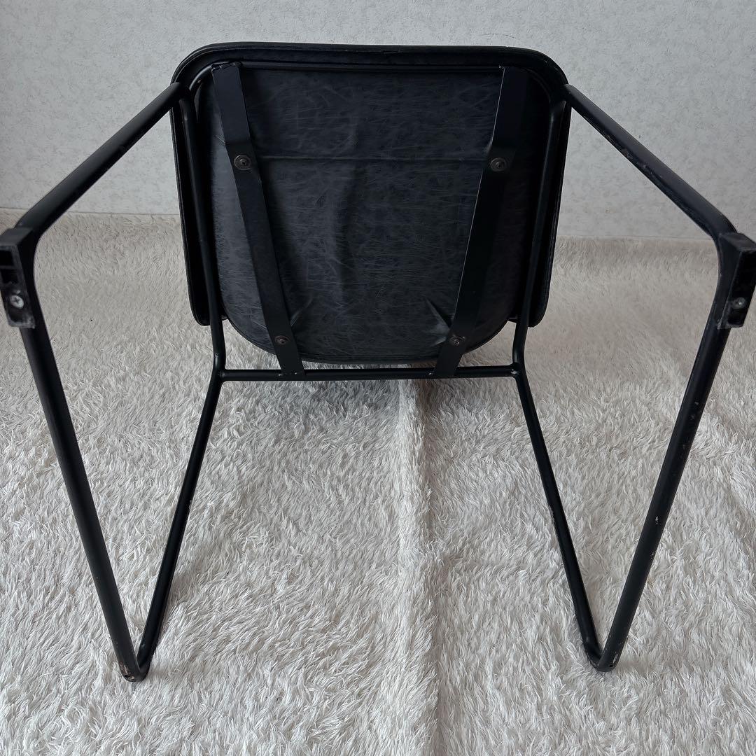 難有】関家具 ノットアンティークス ログチェア クラッシュゲート ブラック