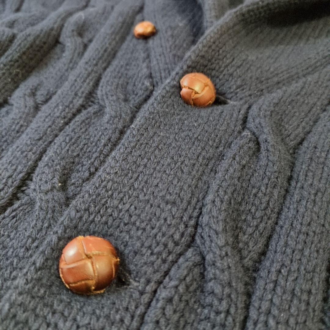 ✨良品✨ LL ポロ ラルフローレン ダークネイビー カーディガン