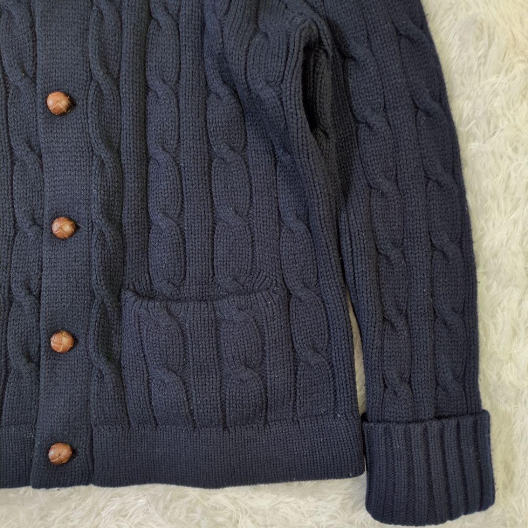 ✨良品✨ LL ポロ ラルフローレン ダークネイビー カーディガン