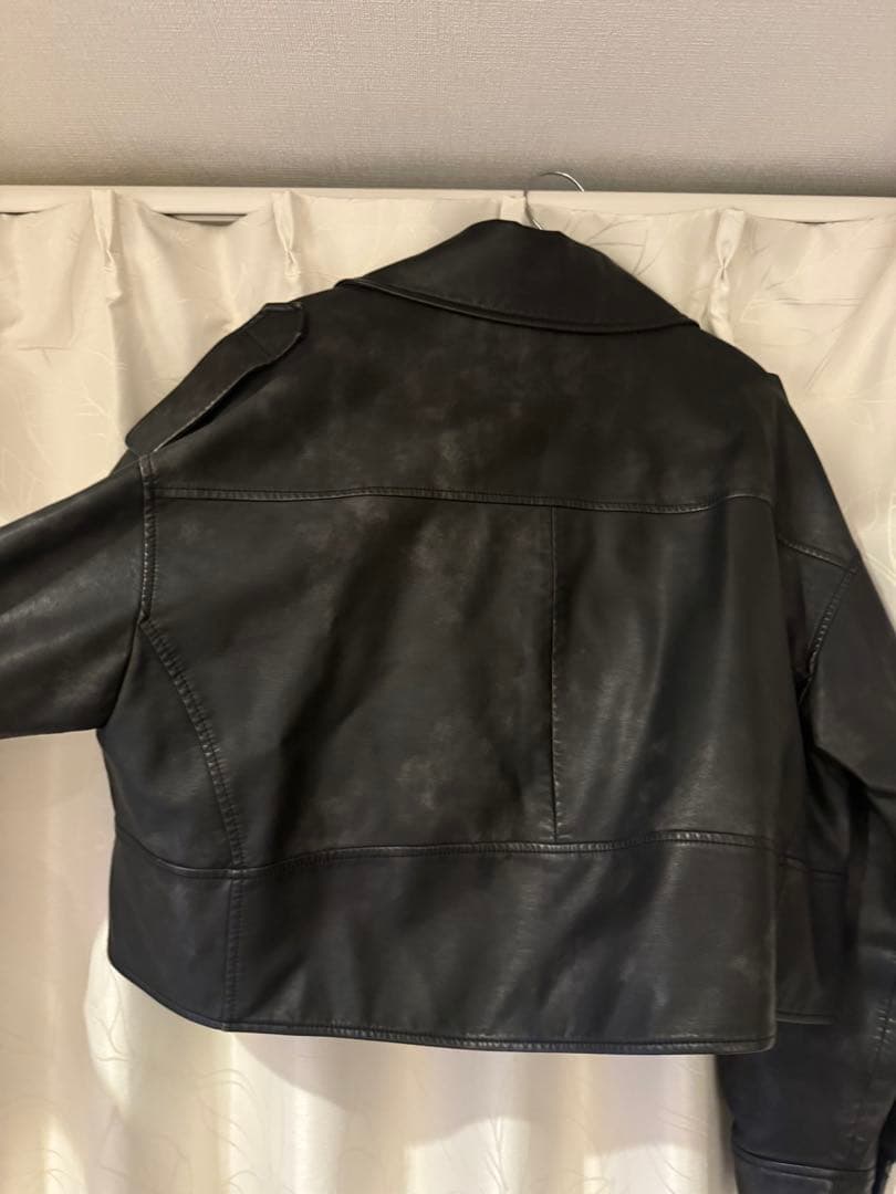 シールームリン　Vintage wash ECOレザーライダース