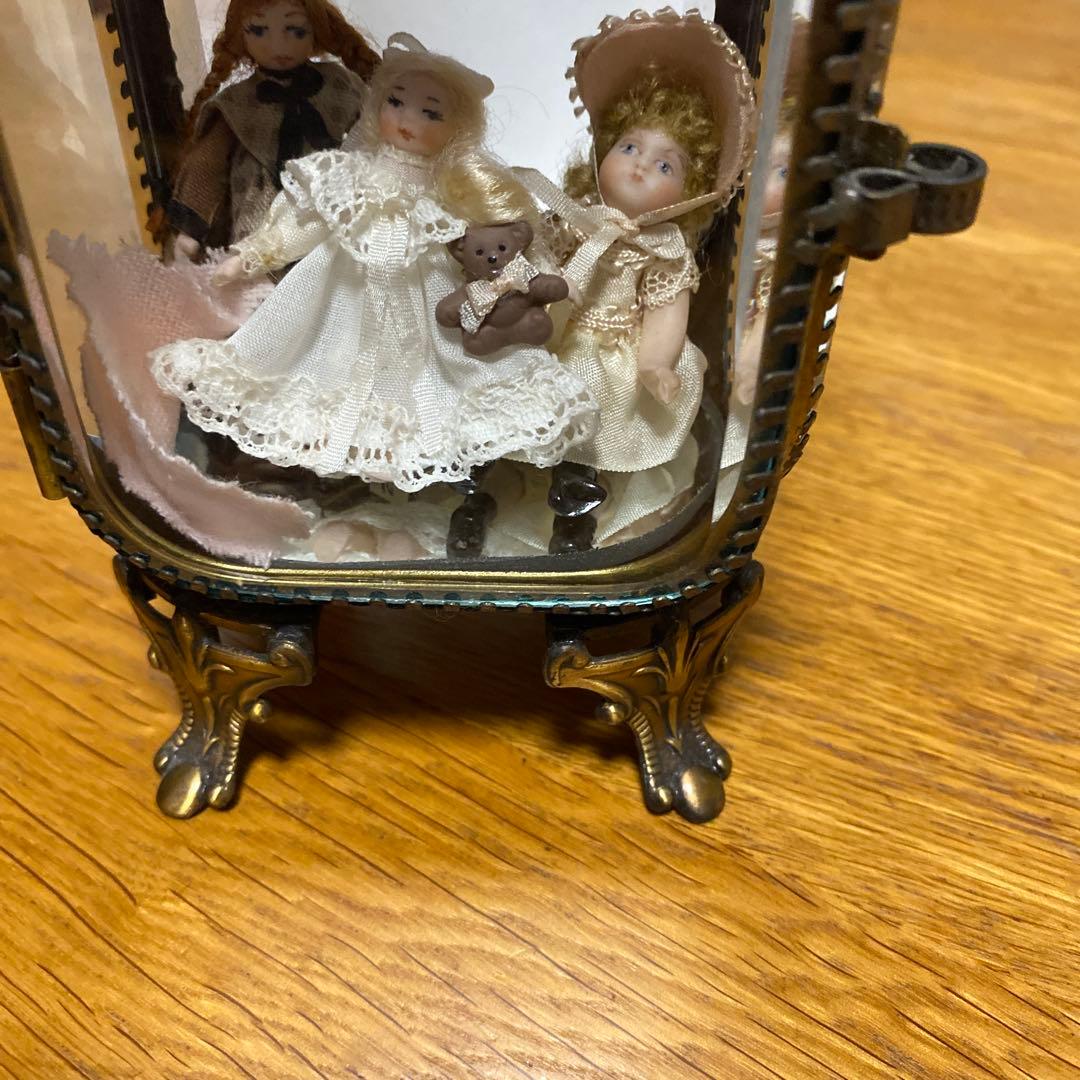 美*子様 アンティークディスプレイ　人形付き