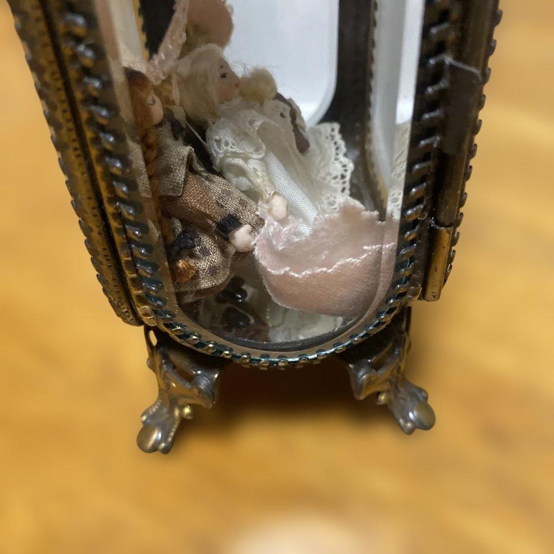 美*子様 アンティークディスプレイ　人形付き