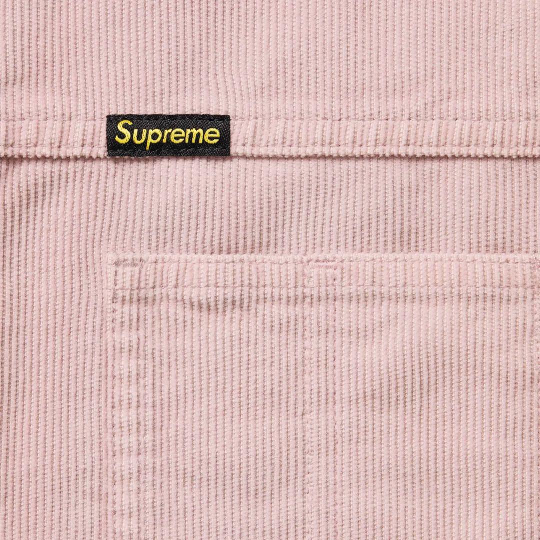 トップス 25SS Supreme Washed Corduroy Shirt pink