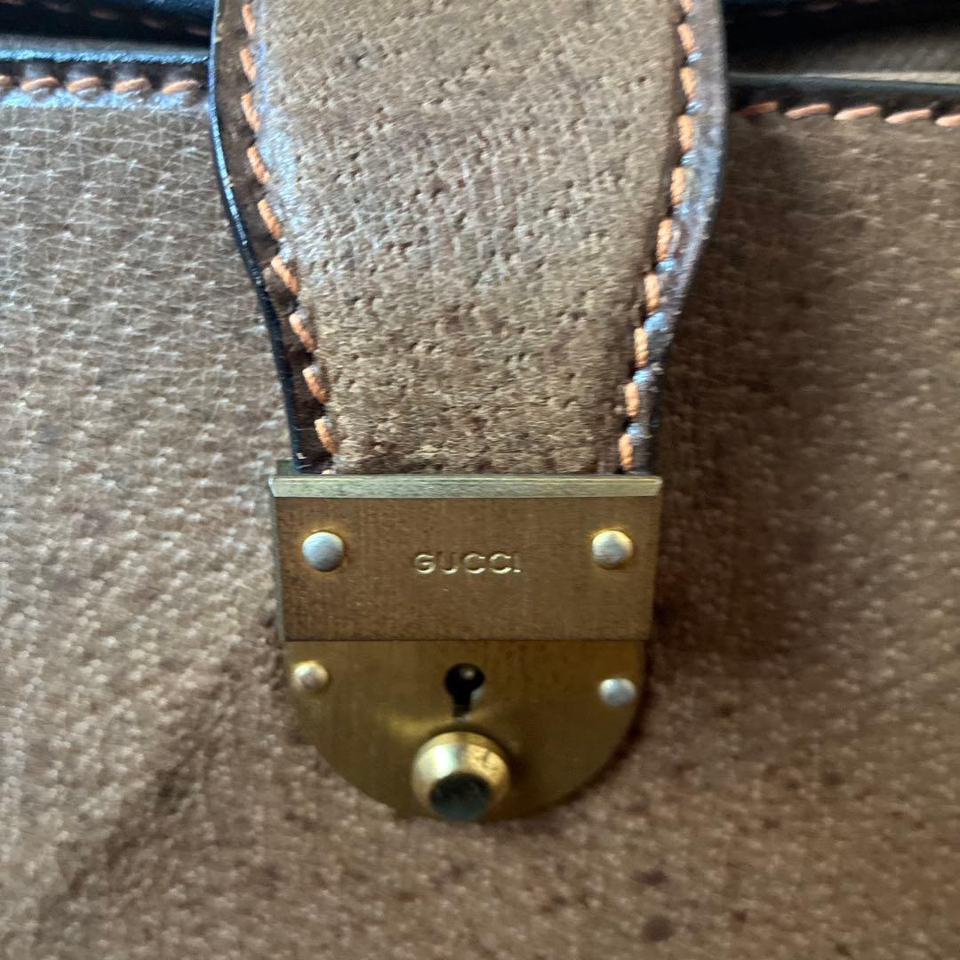 【GUCCI】メイクボックス　シェリーライン　80'S OLD GUCCI