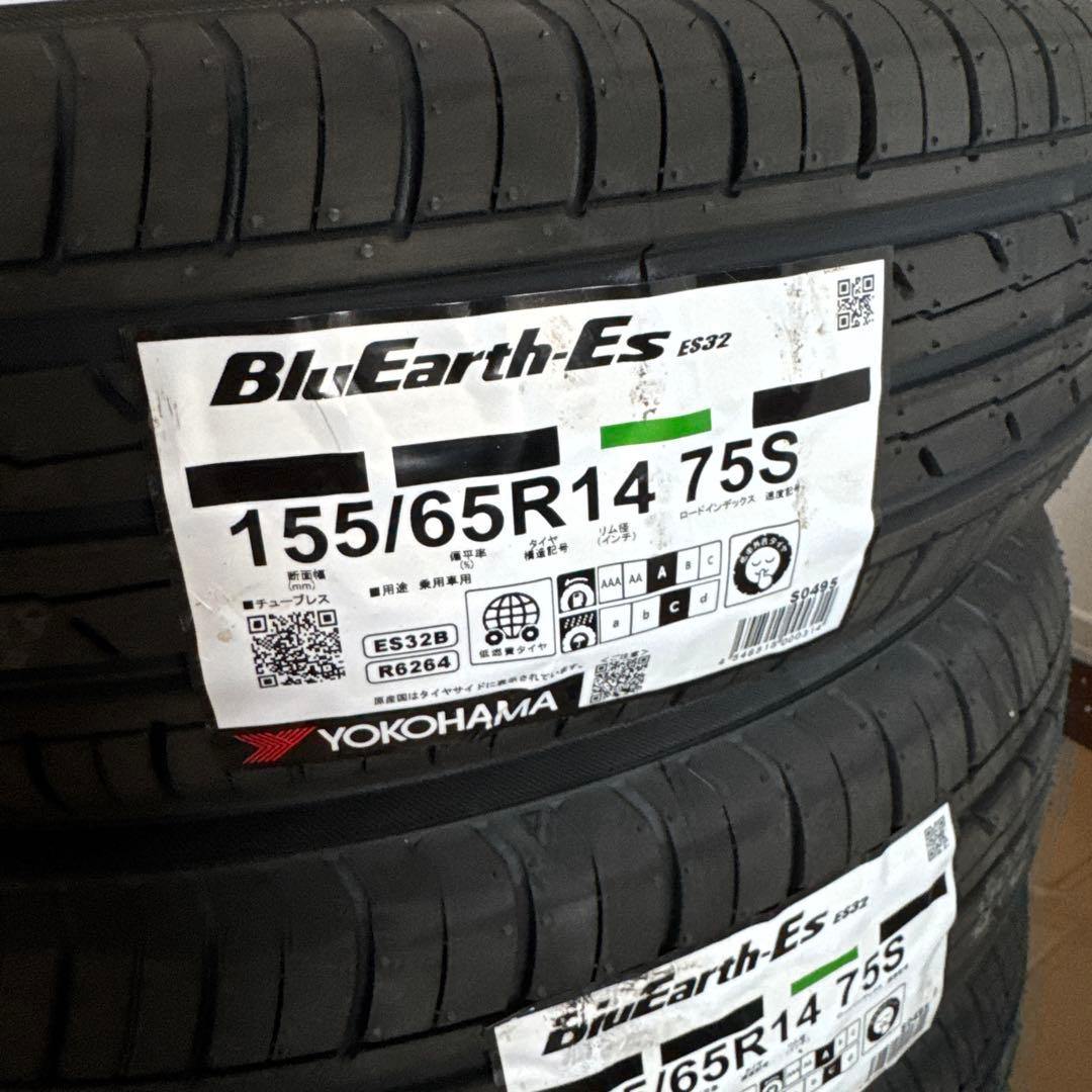 「新品未使用」4本セットヨコハマ BluEarth-ES32 155/65R14
