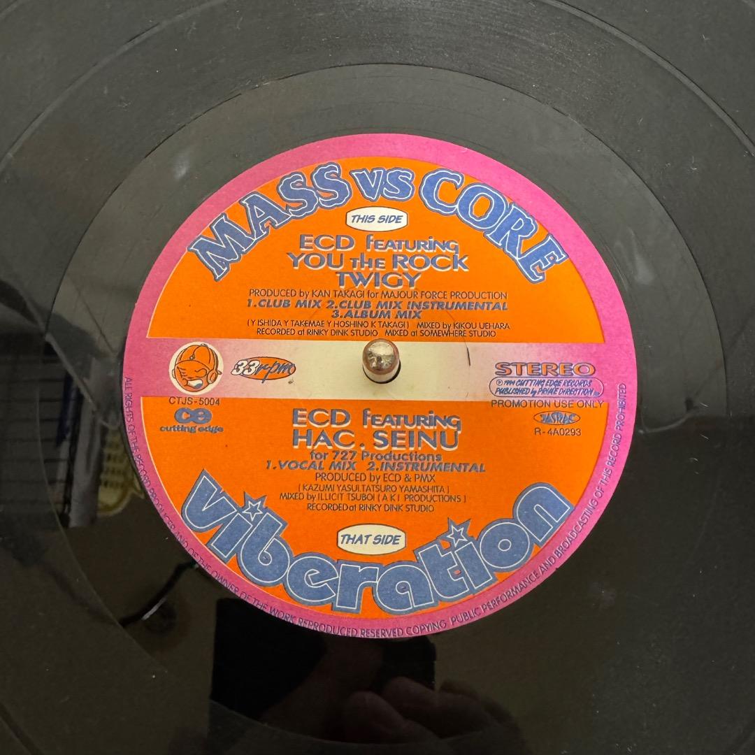 ECD / MASS vs CORE 12インチレコード