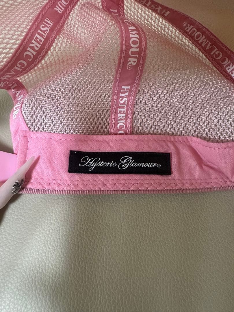 ヒステリックグラマー メッシュキャップ ピンク HYSTERIC GLAMOUR