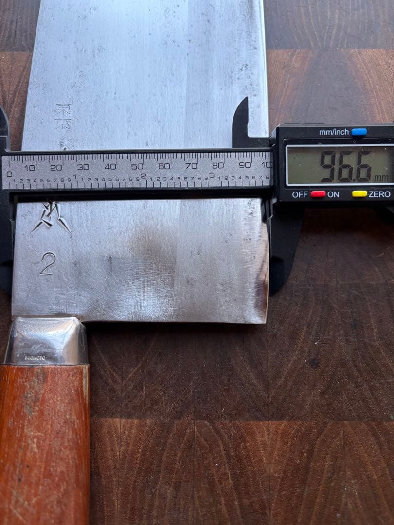 東京　杉本　中華包丁　2号　220mm 包丁　本職　研ぎ済　白鋼