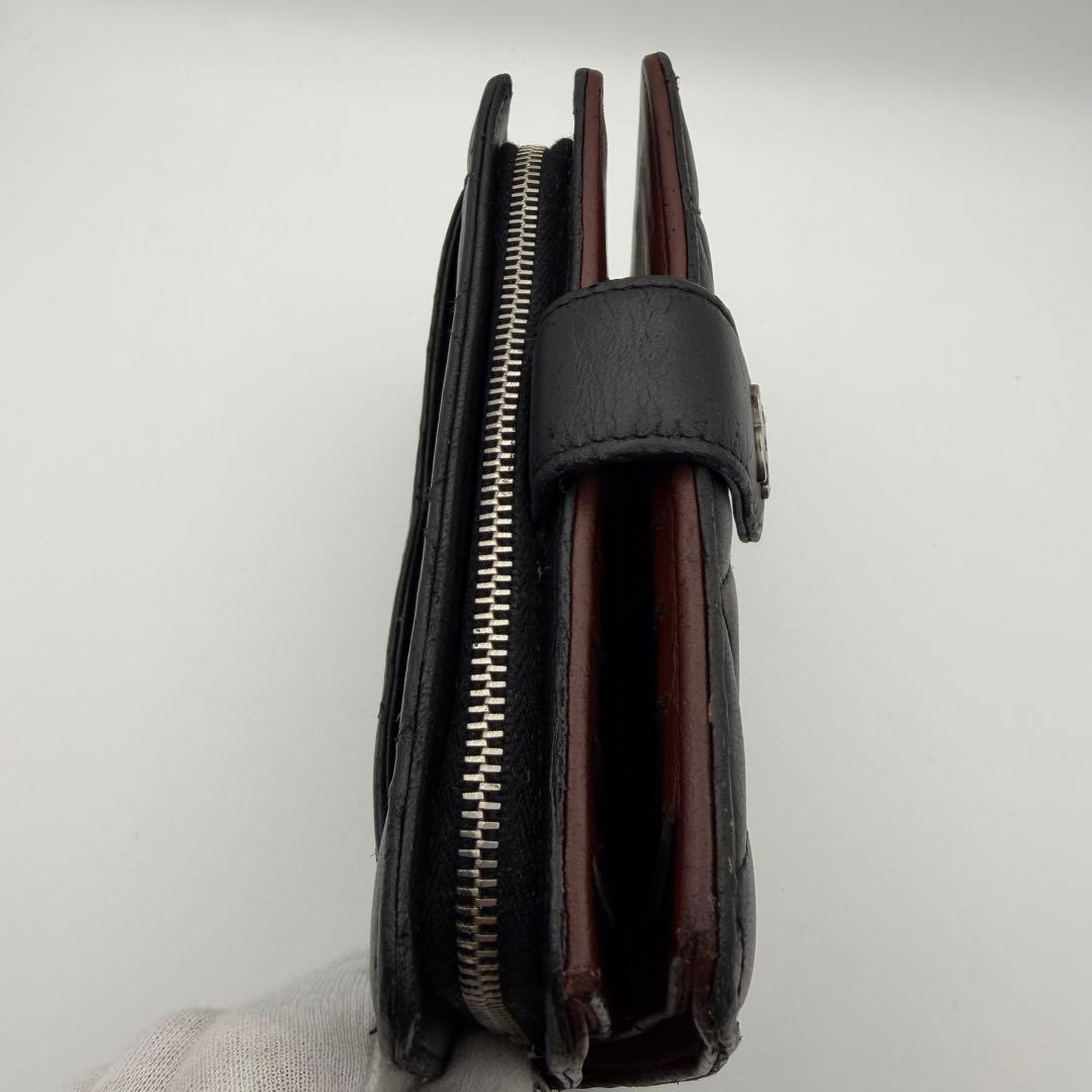 シャネル CHANEL 財布 マトラッセ 二つ折り コンパクト美品