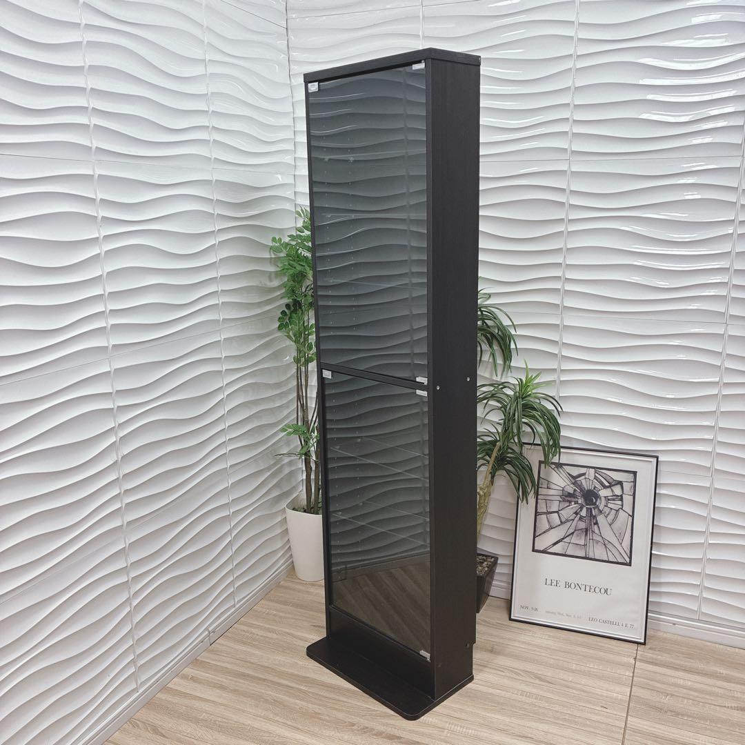 ③大阪府 神戸市 配達料無料！◇不二貿易◇ガラスコレクションケース◇ハイタイプ