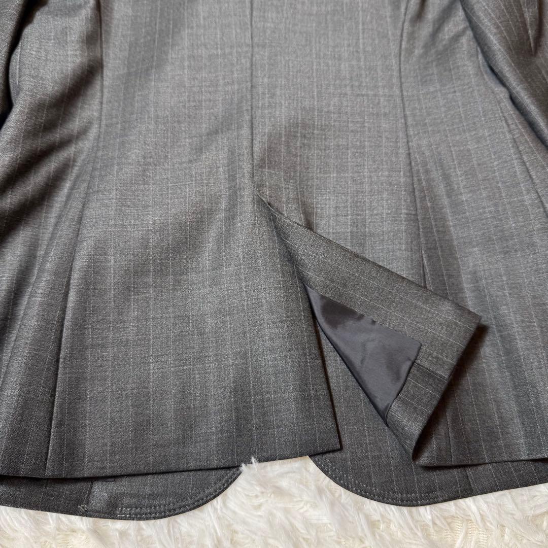 美品 バーバリーロンドン パンツスーツ セットアップ 1つボタン 薄いストライプ