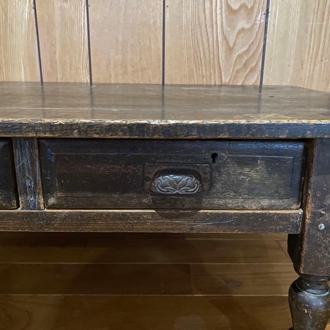 ●アンティーク 文机 テーブル ローデスク 家具天然木 古道具 骨董