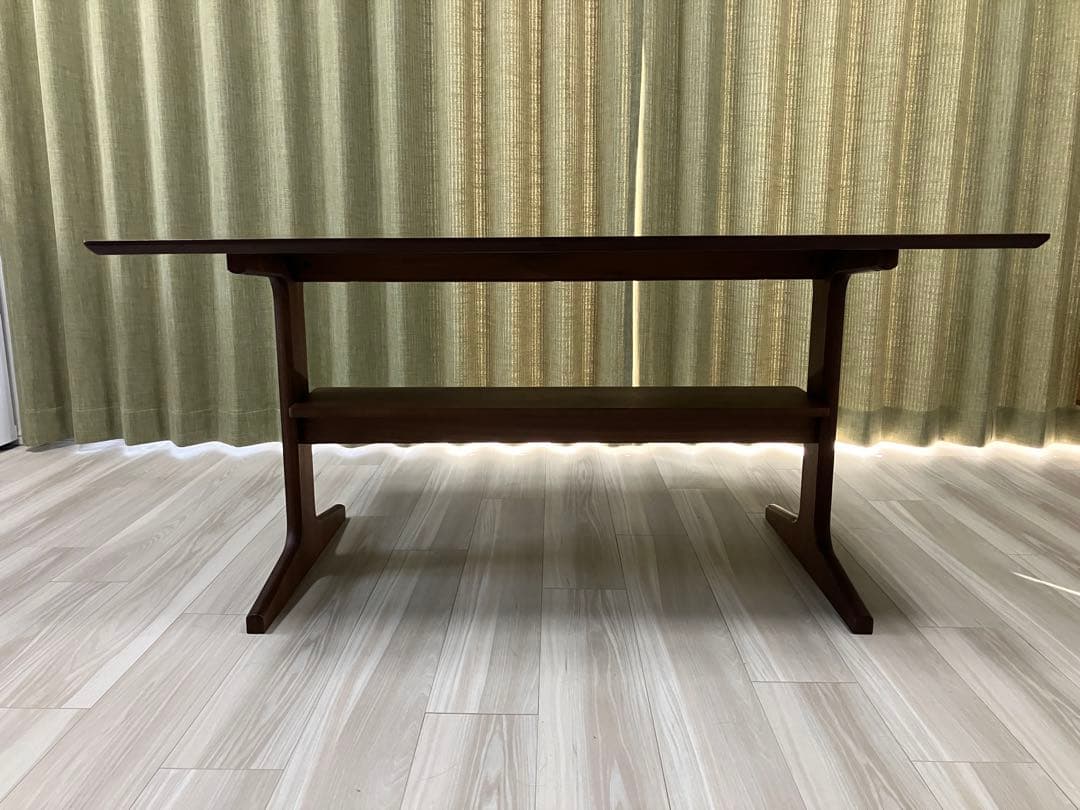 ダークブラウン 木製 ダイニングテーブル