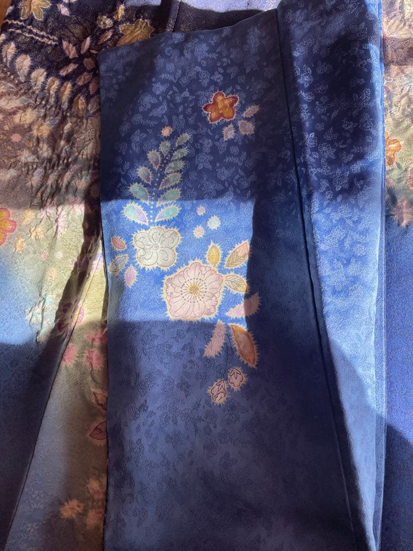 透明感抜群 翠山工房 やまとお誂え ファーショール付き 手絞り 振袖 フルセット