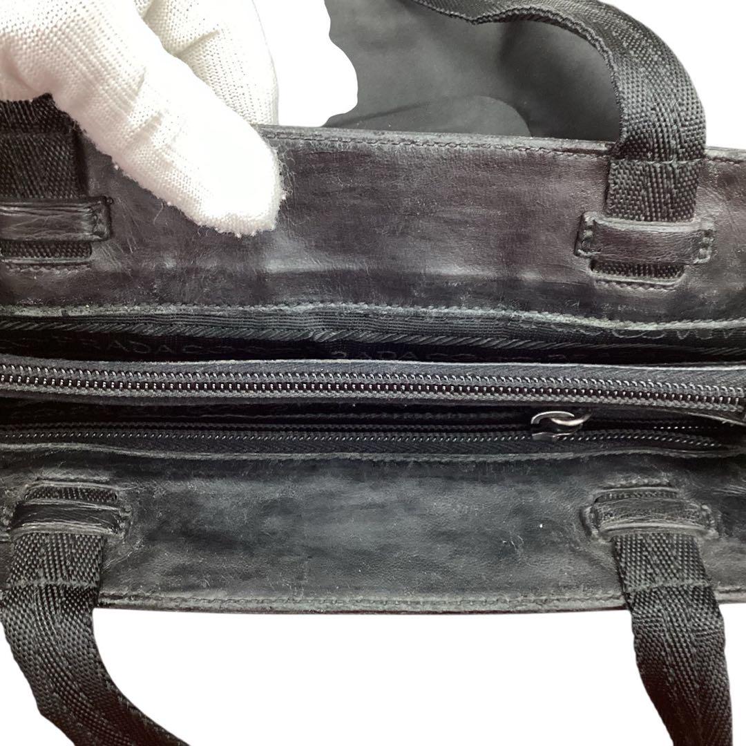 【PRADA】トライアングルプレート★ナイロントート★NERO【プラダ】