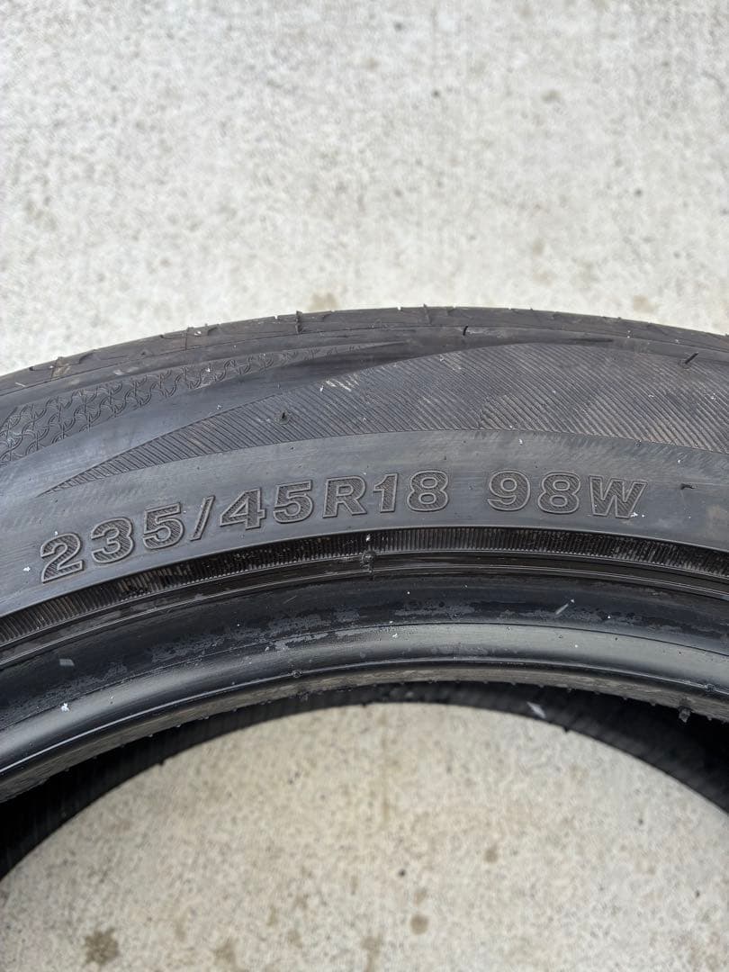 送料込み235/45r18 ブリヂストンレグノ25年製造バリ山2本