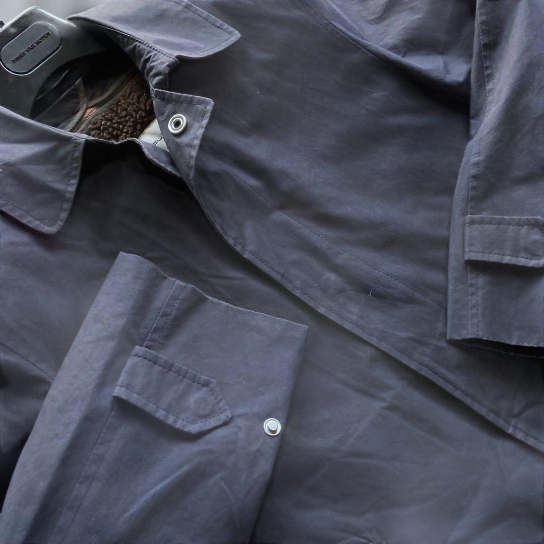 MICHAEL TAPIA マイケルタピアステンカラーコートネイビーSサイズ