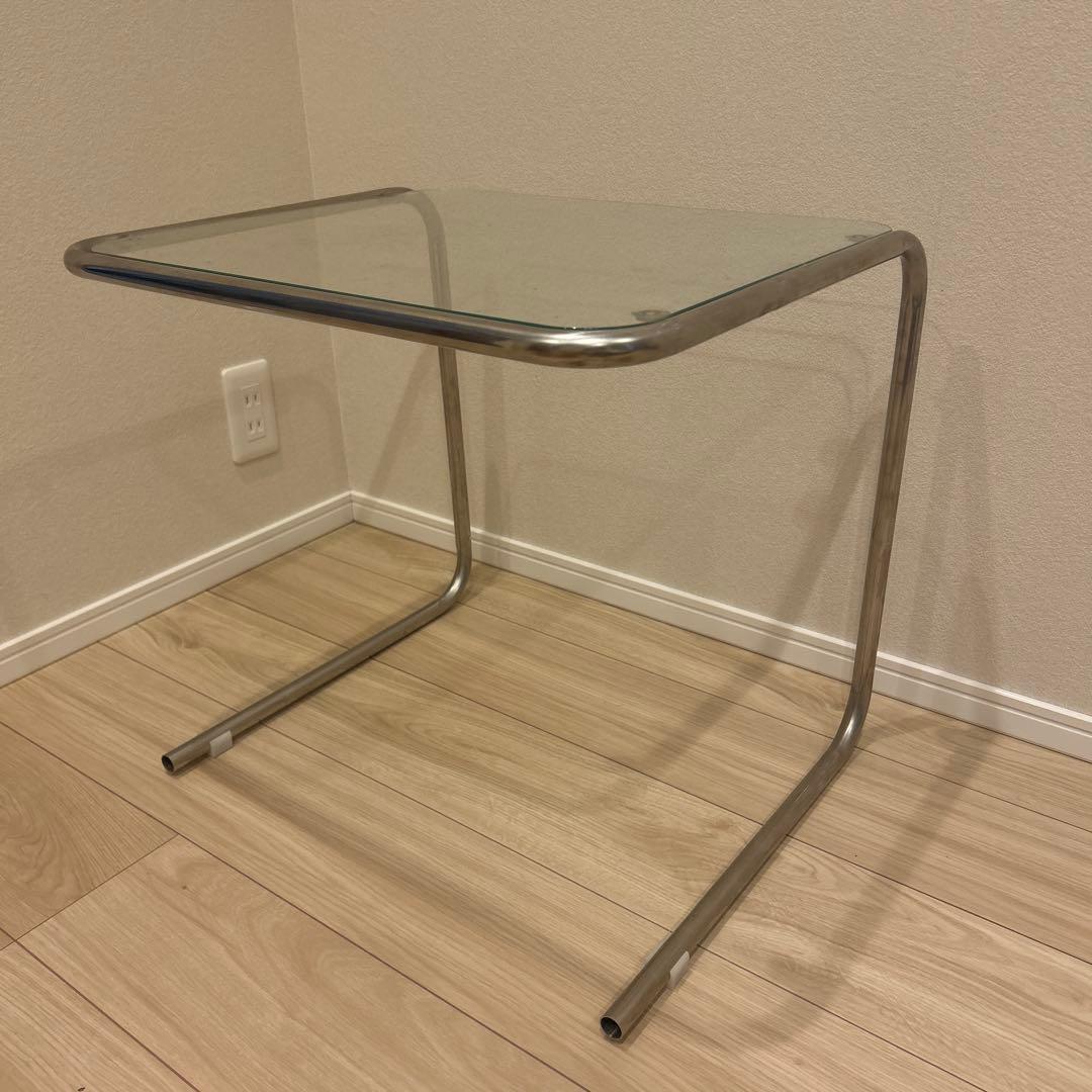 韓国モジュール家具　ガラスサイドテーブル