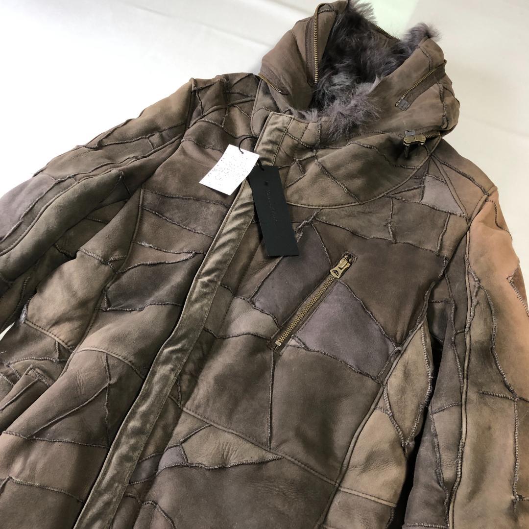 未使用タグ付き　トルネードマート　トスカーナムートン　羊革　本革