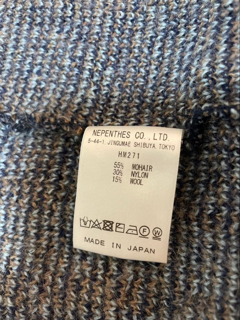 【Needles】モヘアカーディガン フレイム柄 Sサイズ
