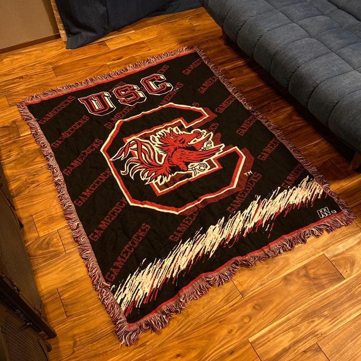 カレッジ 輸入雑貨 チームロゴ アメフト ラグマット カーペット 敷物 アメカジ