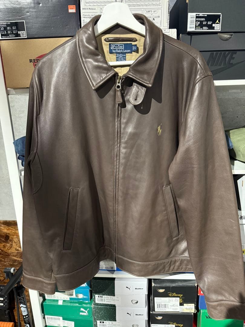 Polo by Ralph Lauren ブラウンレザー ジャケット
