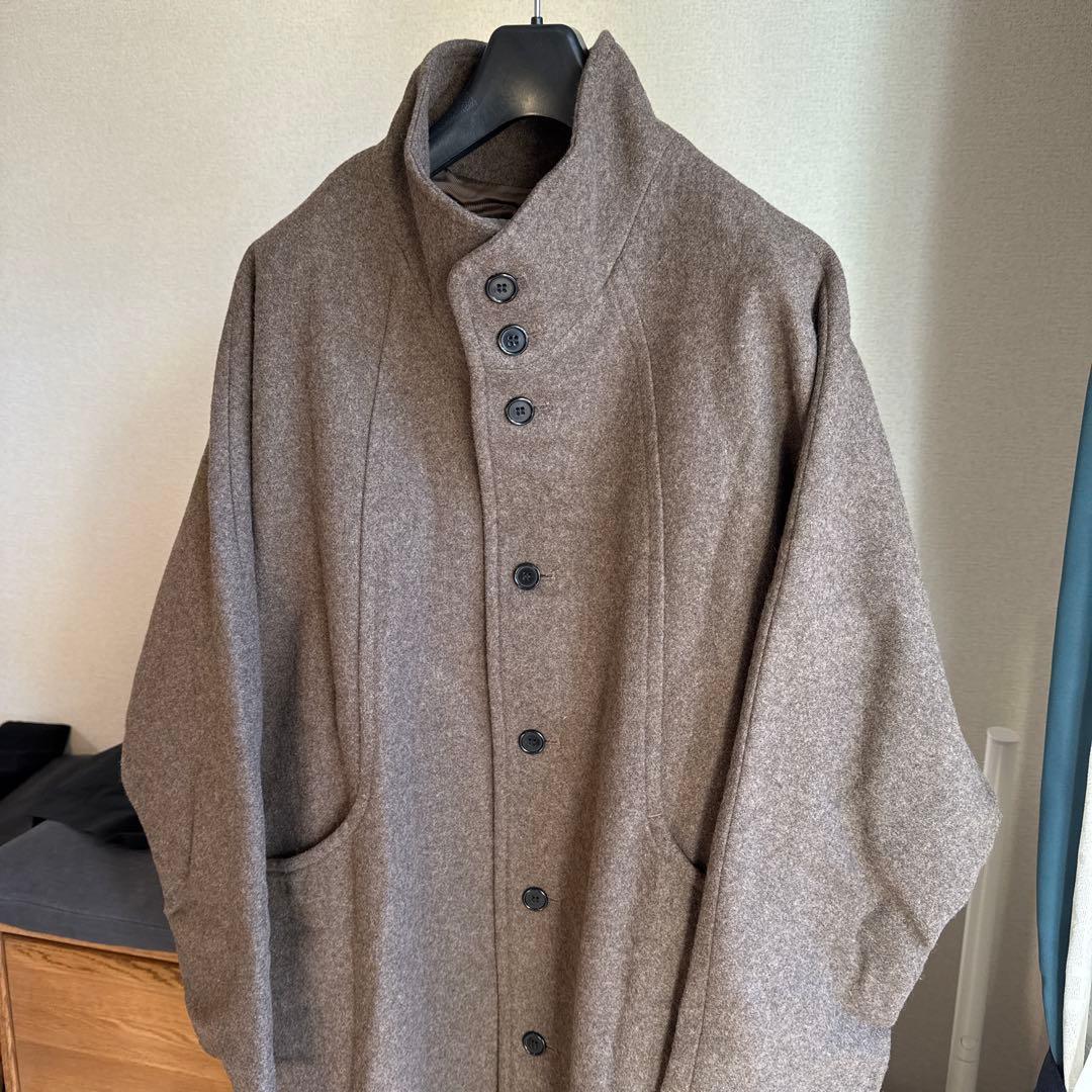 BASISBROEK GREAT ウールスタンドカラーロングコート