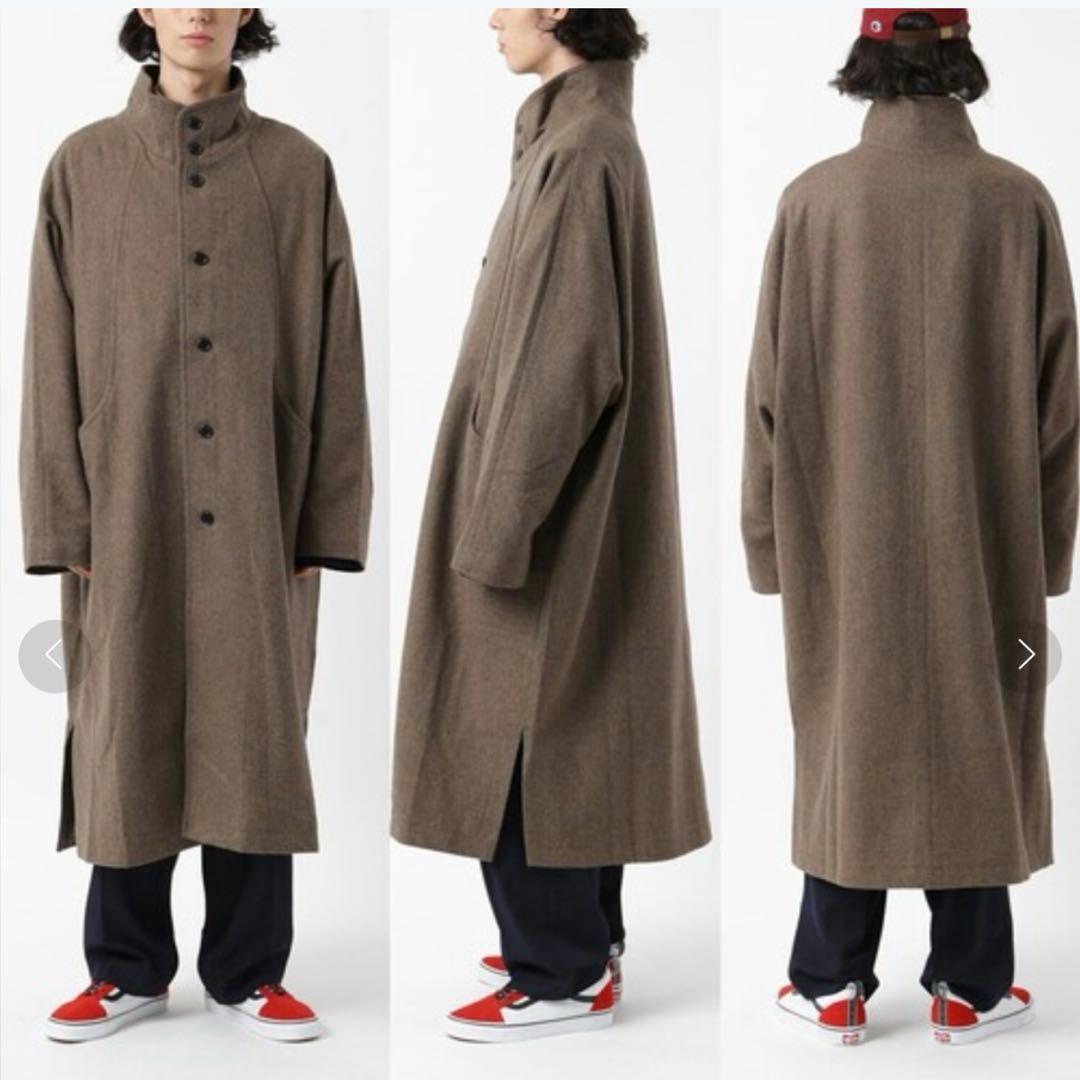 BASISBROEK GREAT ウールスタンドカラーロングコート