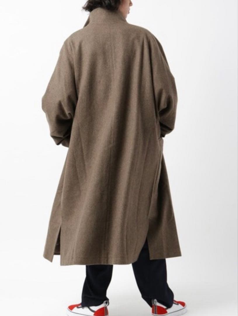 BASISBROEK GREAT ウールスタンドカラーロングコート
