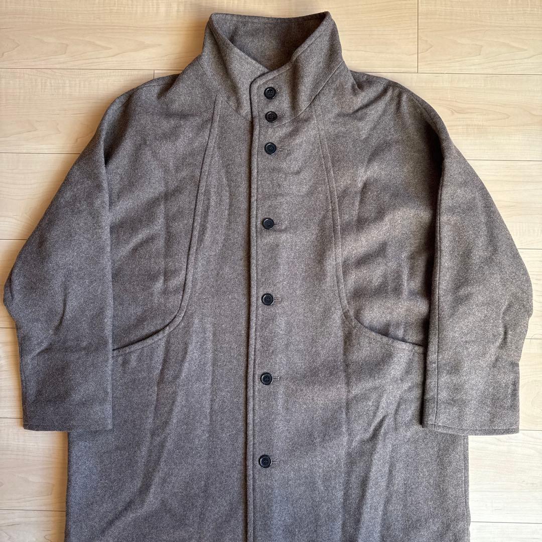 BASISBROEK GREAT ウールスタンドカラーロングコート