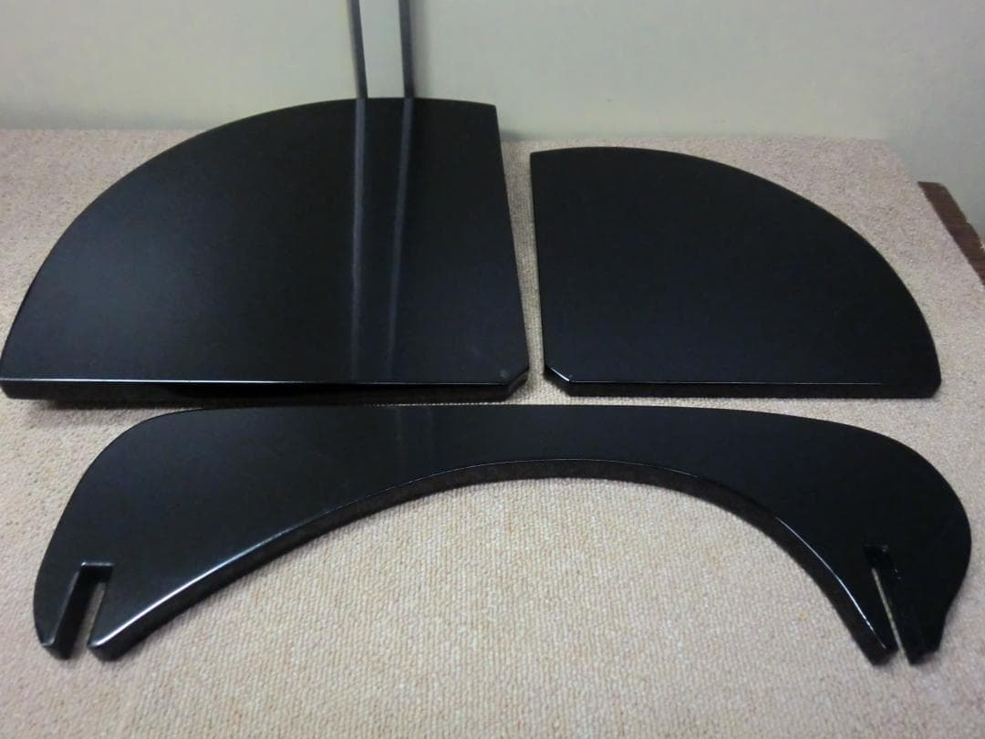 【中古品】茶道具 末廣棚　千家 裏千家 棚物 檜扇 漆器 塗り物