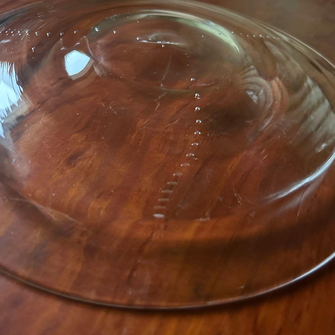 新品◆74 荒川尚也　23.5cm ゆらぎ皿 大皿プレート2枚笛吹ガラス　晴耕社