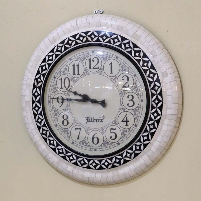 ウォールクロック 壁掛け時計 バッファローボーン アンティーク クラシック